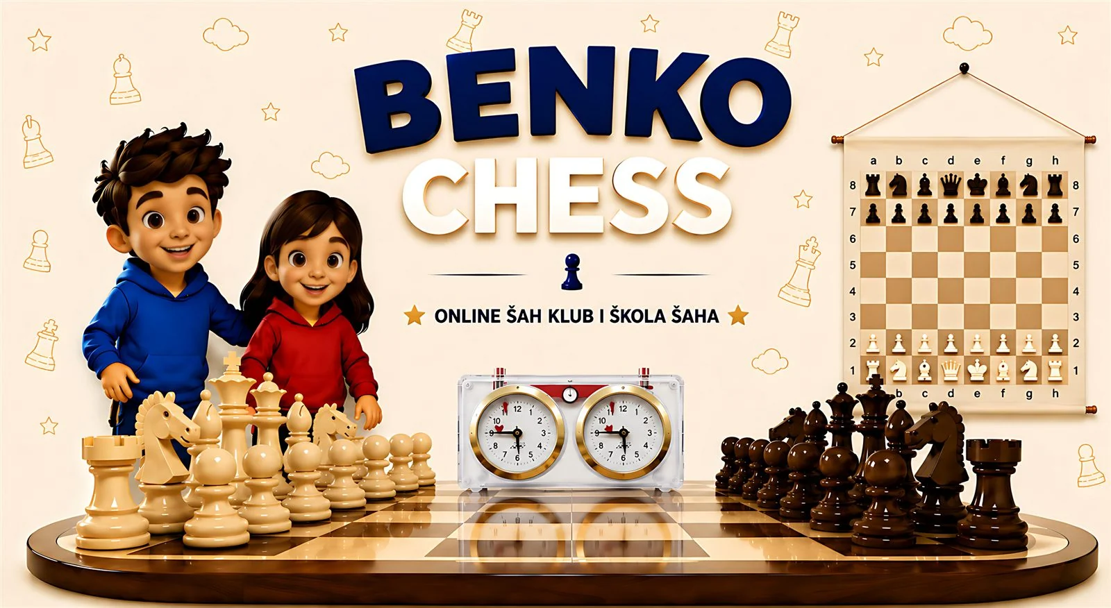 Benko Chess online chess club and chess school