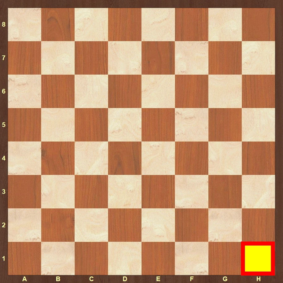 Chessboard – white square on the right