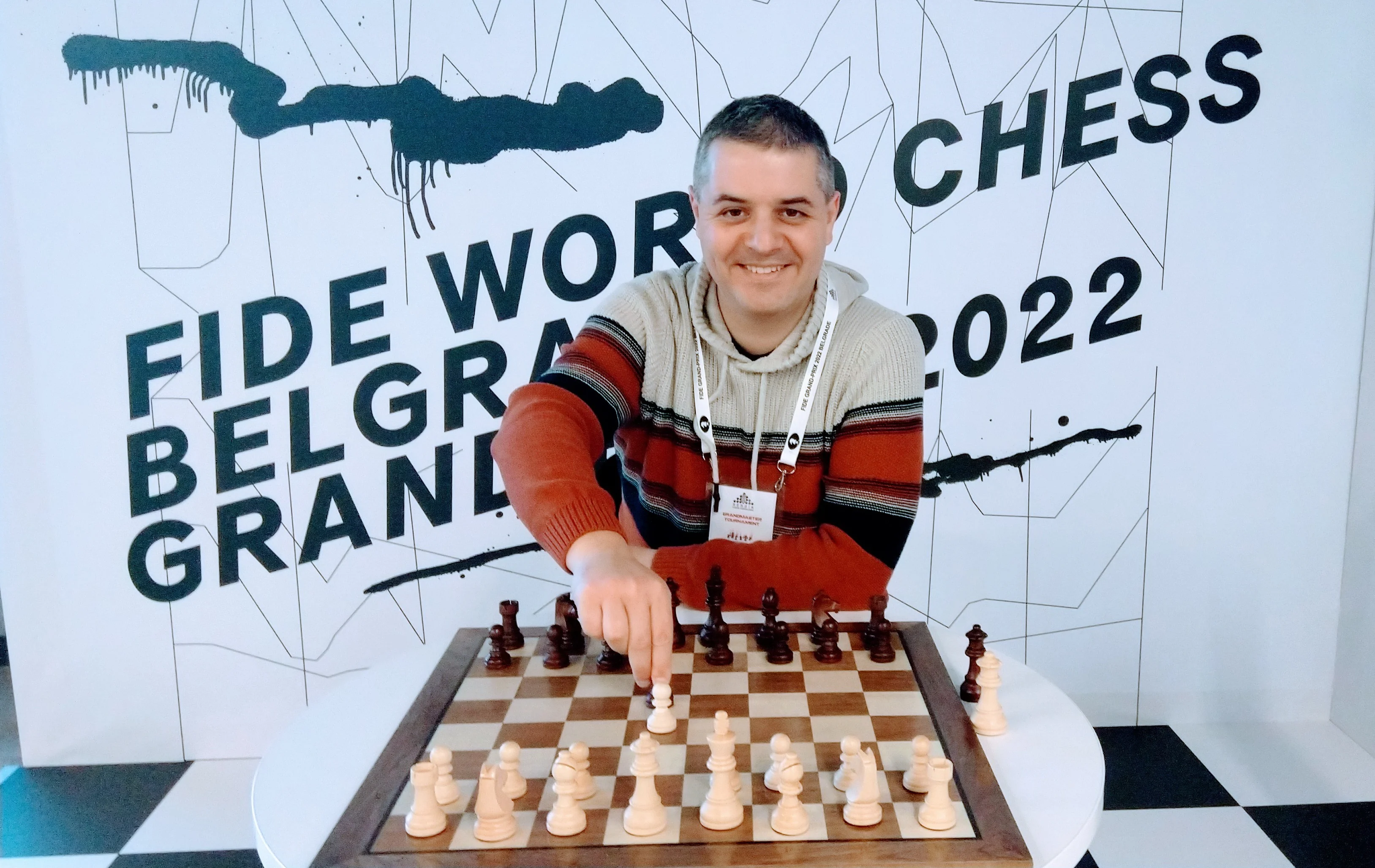 Petar Benković za šahovskom tablom, FIDE World Chess Grand Prix 2022