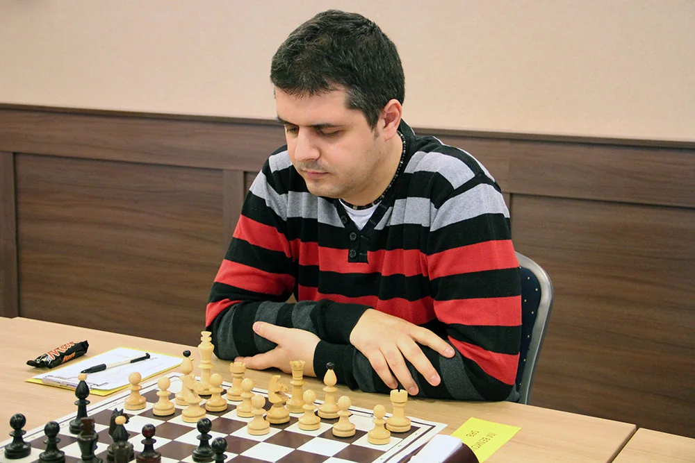 Petar Benković at the board at First Saturday March 2014 in Budapest