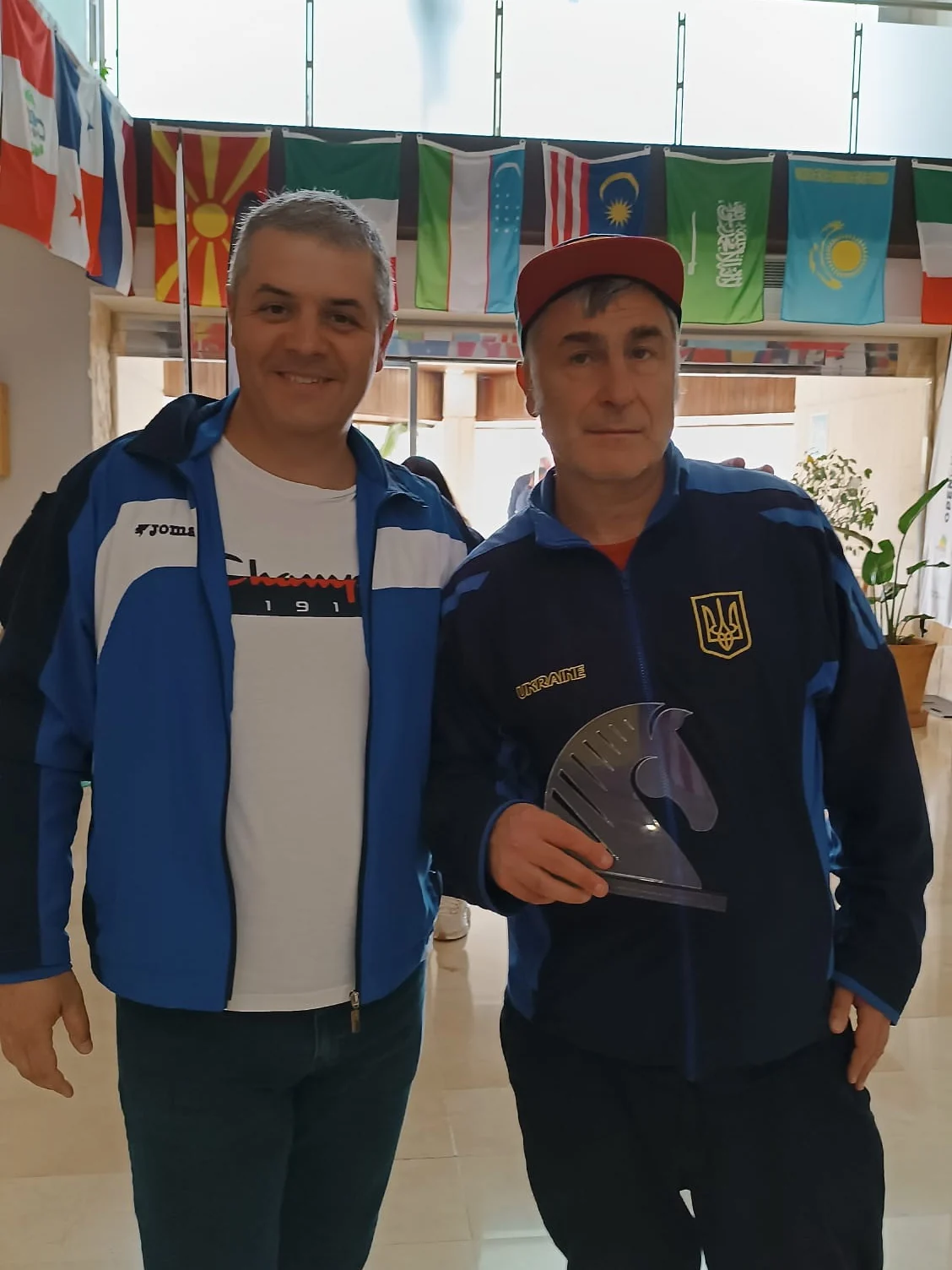 IM Petar Benković with tournament winner GM Vasyl Ivanchuk.