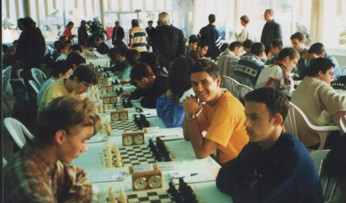 Tournament hall at the event in Oropesa del Mar 1998.